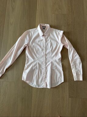 Theory Pale Pink Collared Shirt